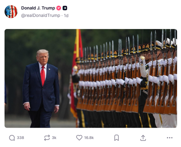 特朗普连发15张图分享“中国记忆”