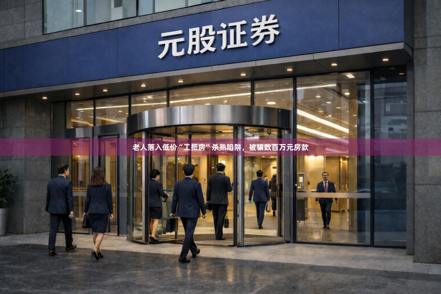 老人落入低价“工抵房”杀熟陷阱，被骗数百万元房款