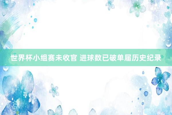世界杯小组赛未收官 进球数已破单届历史纪录