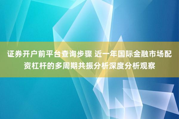证券开户前平台查询步骤 近一年国际金融市场配资杠杆的多周期共振分析深度分析观察