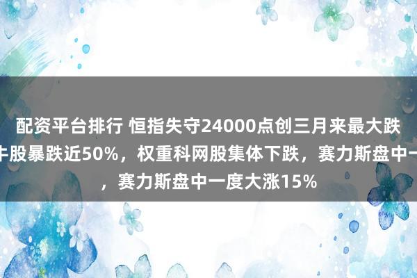 配资平台排行 恒指失守24000点创三月来最大跌幅，物理AI牛股暴跌近50%，权重科网股集体下跌，赛力斯盘中一度大涨15%